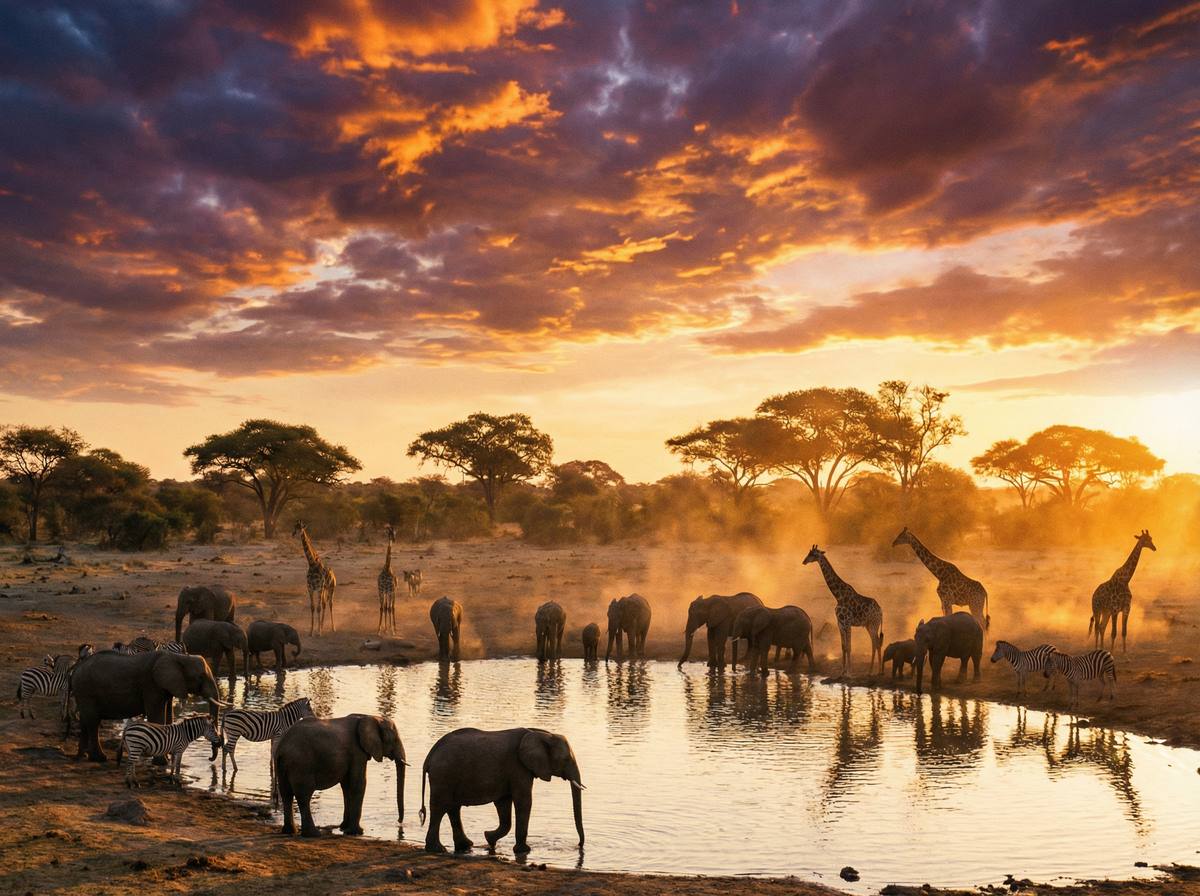 中出非洲动物保护视频